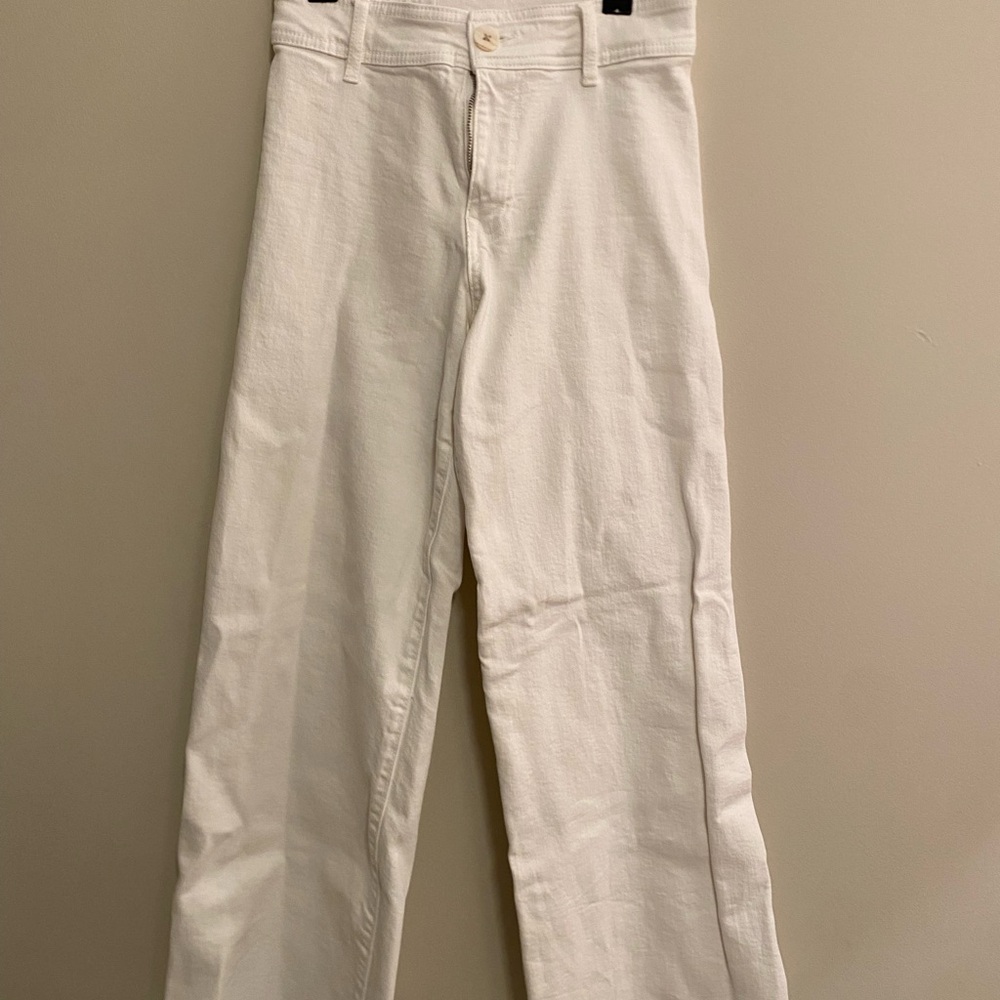 White Denim Pants